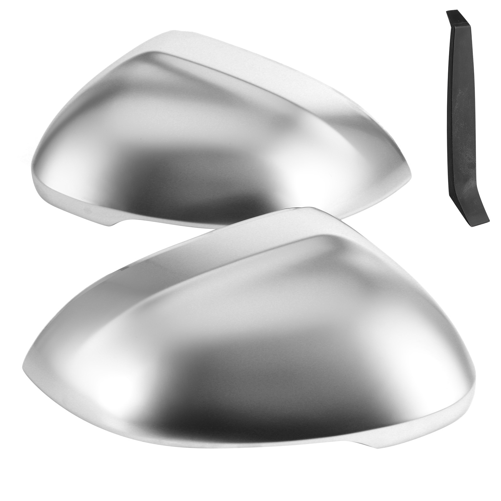 Linker Und Rechter Außenspiegel, Gehäuse Aus Mattem Chrom Mit Kleinem Windabweiser, Kompatibel Mit B8 2009-2017.