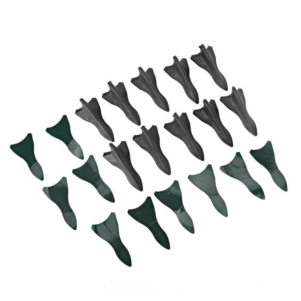 Set Mit 10 Universellen Haifischflossen Im Carbonfaser-stil Für Autodächer Und Heckspoiler