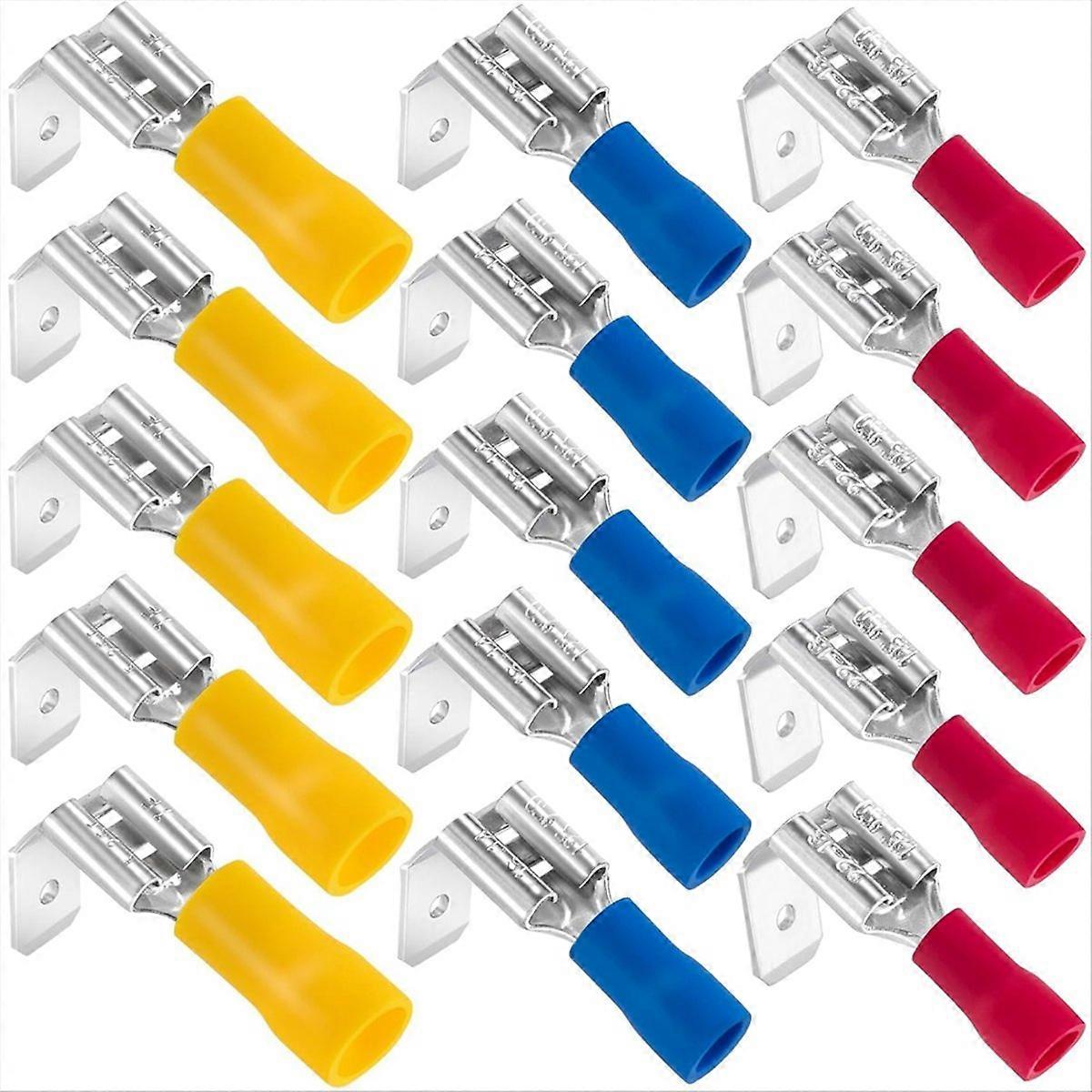 15 Halbisolierte Gabelverbinder, Sortiment An Gabelverbindern, Packung Mit 15 Stück