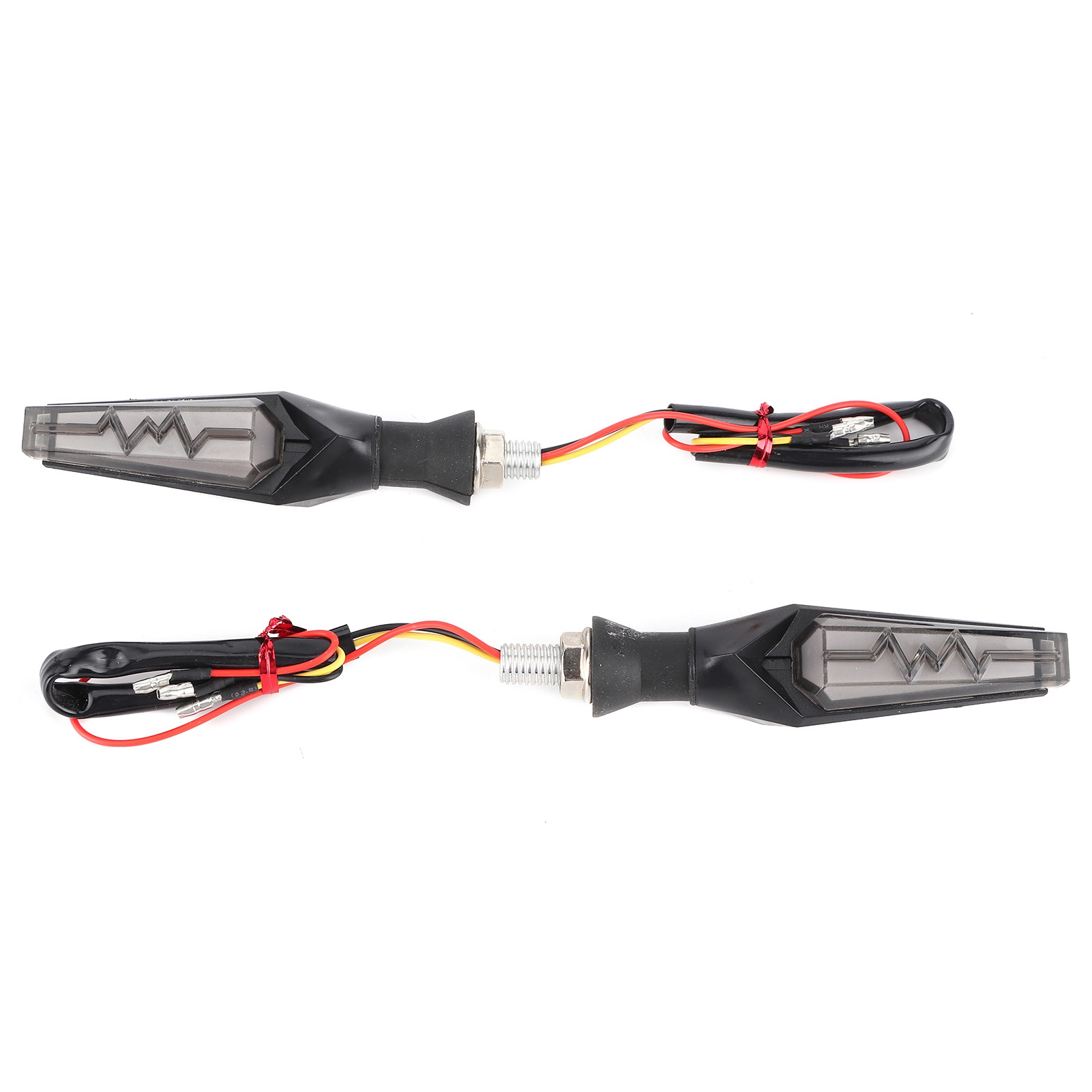 2x Dynamische Led-motorradblinker Ip66 Wasserdicht Universal M10 Blau Und Gelb