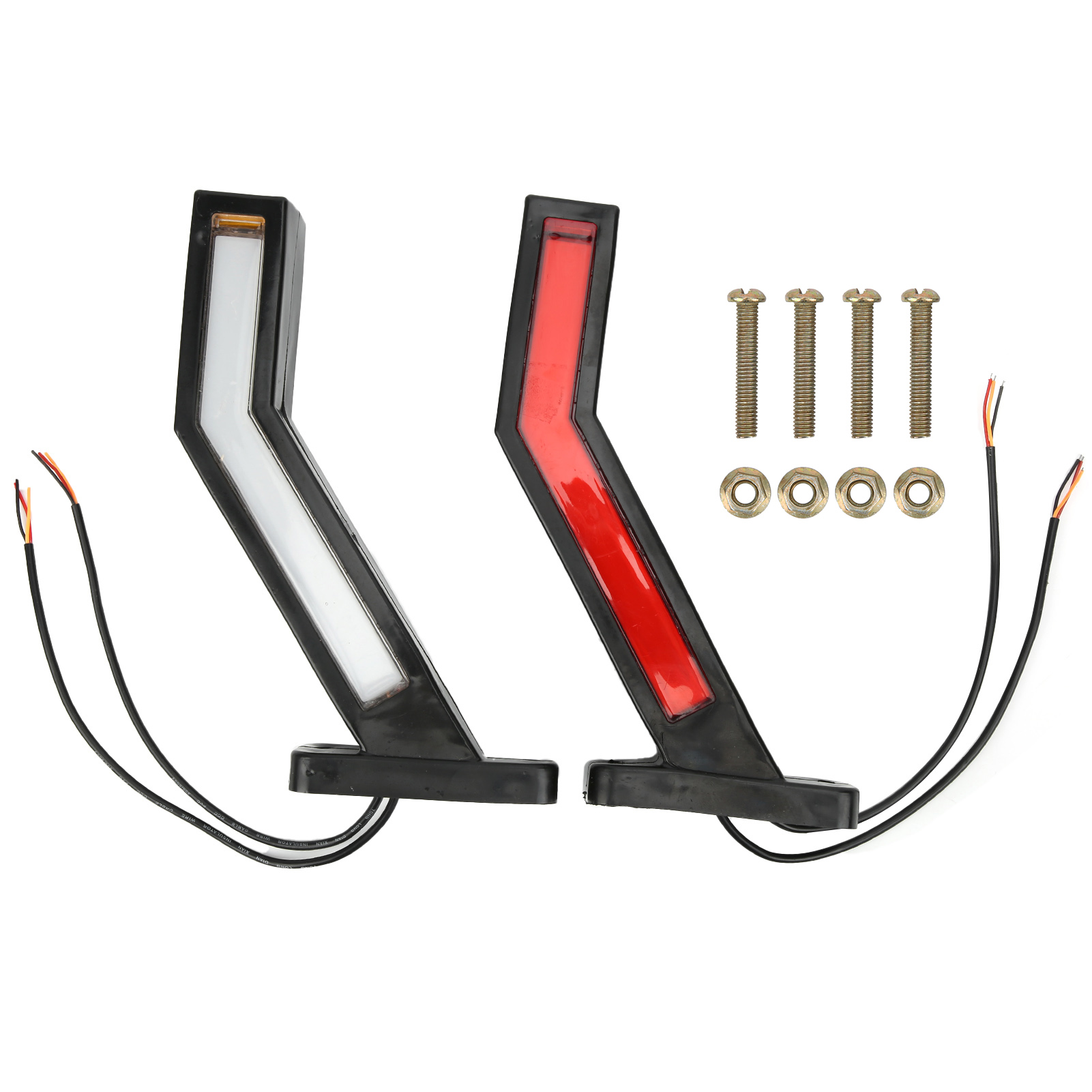 Universelle 12/24v Led-seitenmarkierungsleuchten Für Suvs, Busse, Anhänger, Lkws Und Boote – Weiße Markierungs- Und Konturleuchten