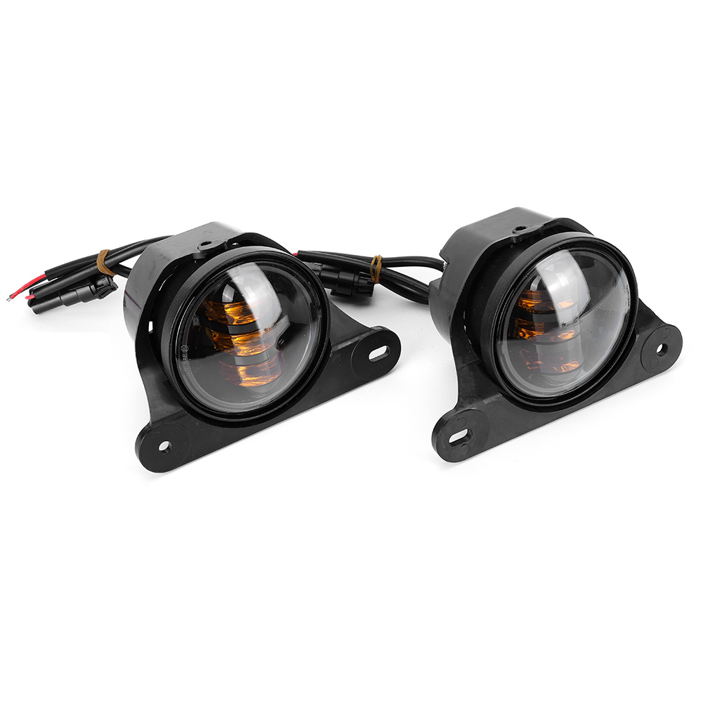 2 X 30w 6500k 4 Zoll Gelbgoldene Led-nebelscheinwerferlampen, Kompatibel Mit Jeep Wrangler Jk 2007-2017