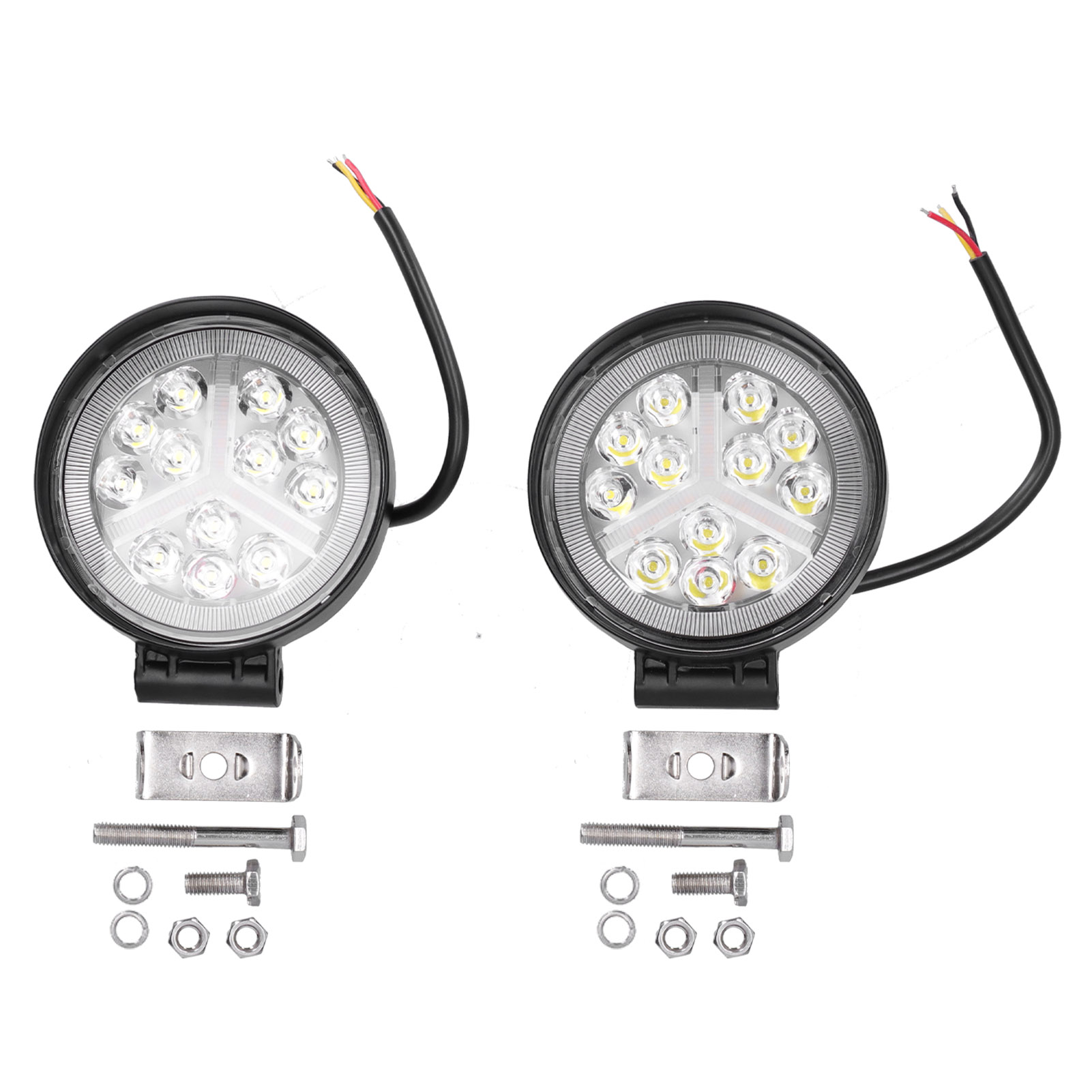 Set Mit 2 Runden 4-zoll-led-arbeitsscheinwerfern, 6000k, 160w, 12-30v, Ip68, Universell Für Geländewagen Und Suvs