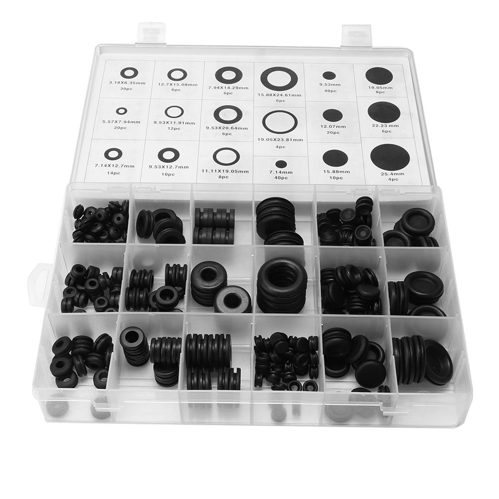 250 Gummi-o-ringe, Kabelverschraubungsringe, Dichtungen, Zubehör Mit Aufbewahrungsbox