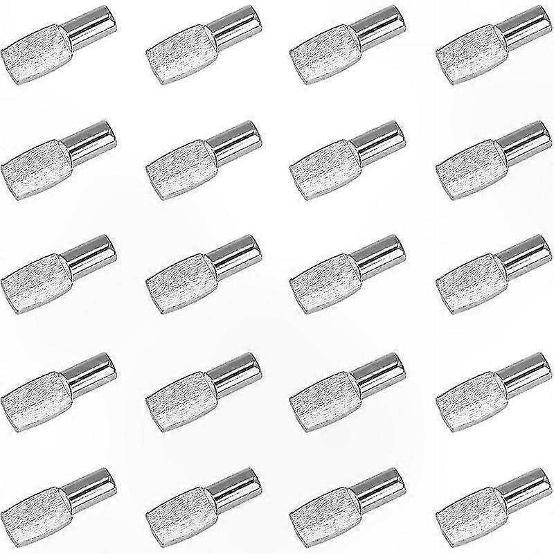 Packung Mit 20 Vernickelten Metallregalwinkeln, Dübeln Und Befestigungswinkeln Für Schränke, Schreibtische Und Zubehör, Abmessungen 5 Mm X 19 Mm
