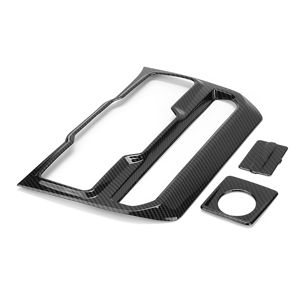 3-teiliges Set Fensterbedienblenden In Carbonfaser-optik Für Usb-zigarettenanzünderbuchse, Kompatibel Mit Jeep Wrangler Jl Ab Baujahr 2018