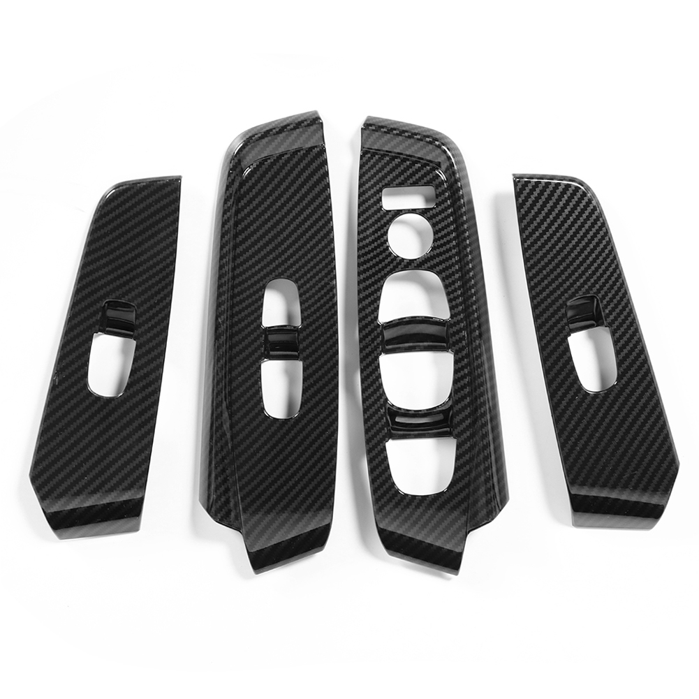 4-teilige Fensterheberschalter-rahmenverkleidung In Carbonfaser-optik, Kompatibel Mit Nissan Sylphy Sentra 2020