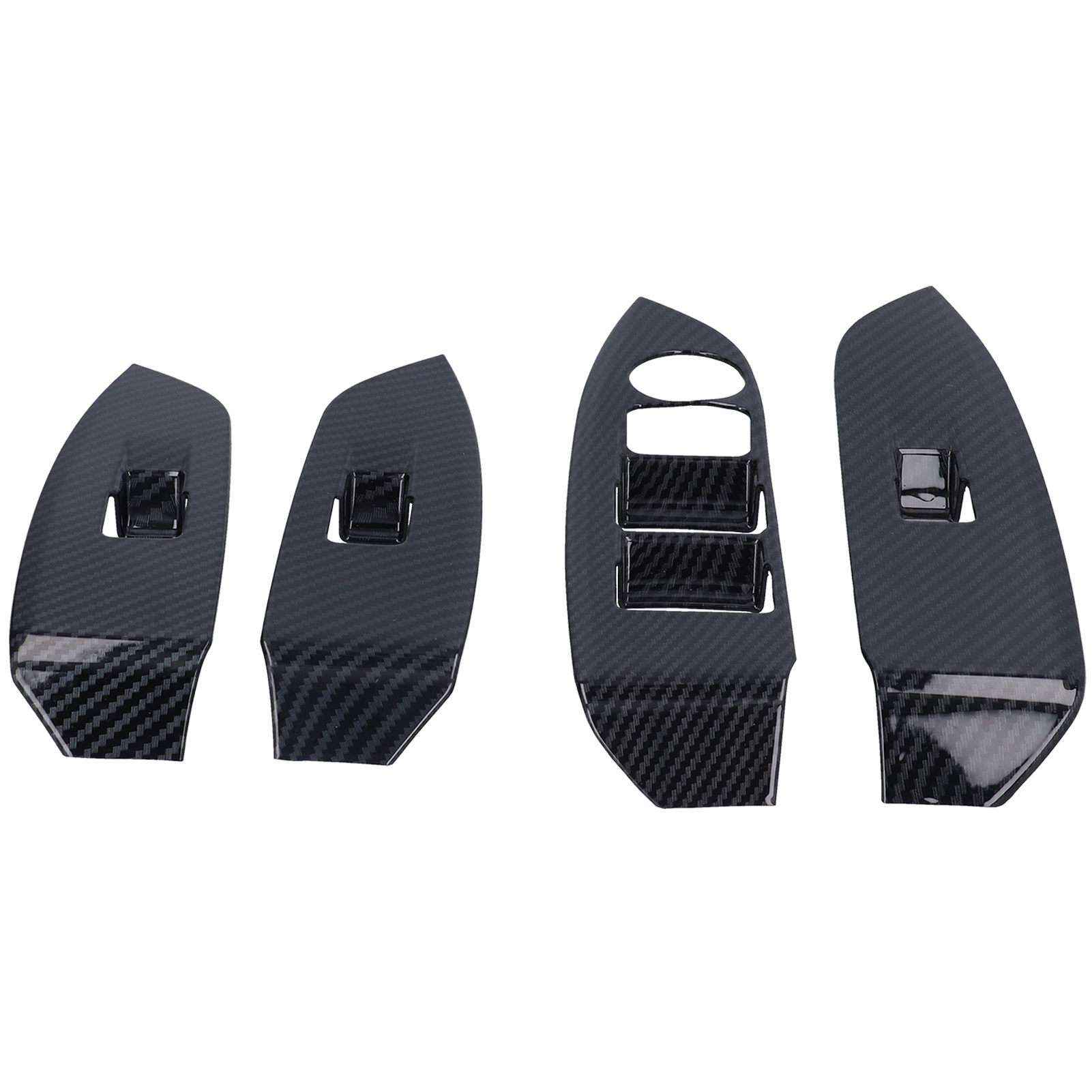 4-teiliges Set Fensterbedienfelder Aus Kohlefaser Für Mazda Cx-3 2016-2021