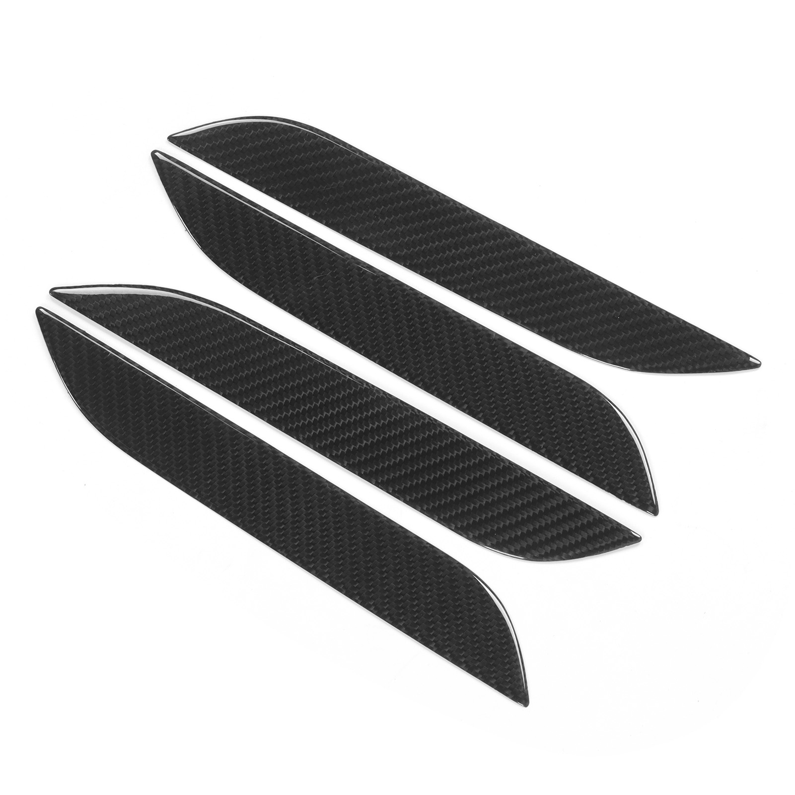 4 Türgriffblenden Aus Echtem Carbonfaser-außenmaterial, Glänzend, Kompatibel Mit Tesla Model S 2014-2021, Türgriffdekoration.