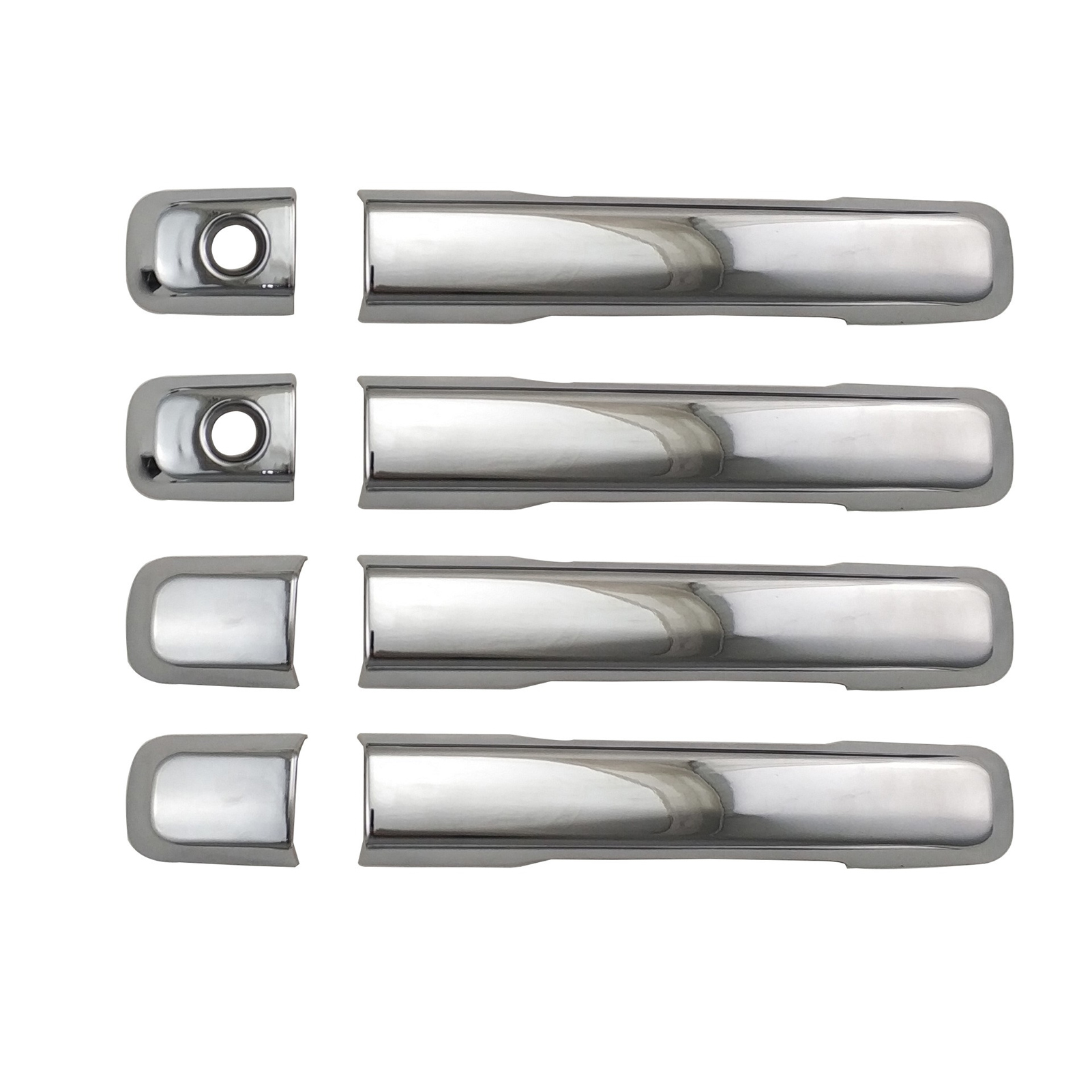 4 Verchromte Abs-türgriffe Für Isuzu D-max (2012–2015), Inklusive Griffschutz-set, Galvanisierte Oberfläche