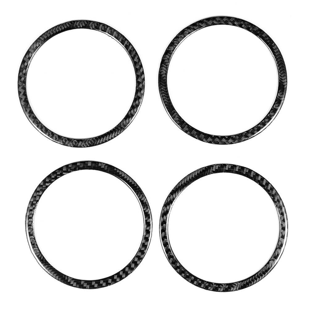 4 Zierblenden Aus Kohlefaser Für Autotürlautsprecher, Selbstklebende Zierringe, Kompatibel Mit Bmw F25 X3, F26 X4, F07 5gt