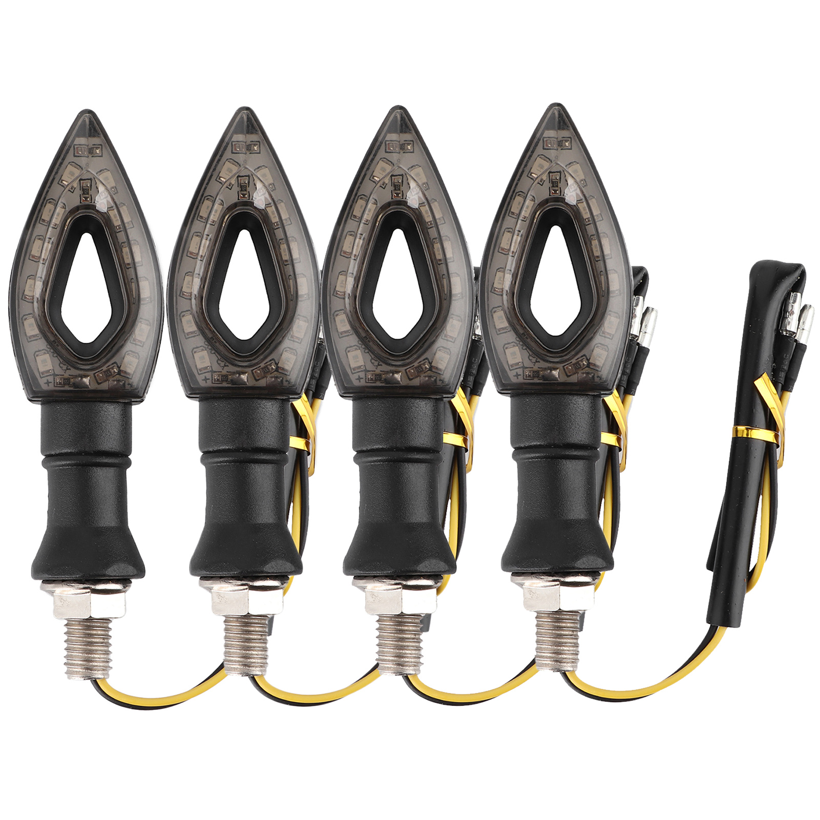 4 Universelle Motorrad-blinker, 12 Gelbe Leds, Wasserdicht - Richtungsanzeigen