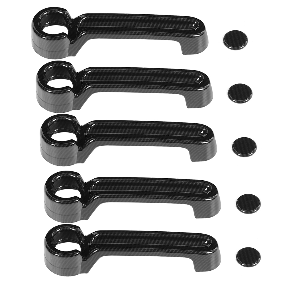 10 Stück Türgriffblenden In Carbonfaser-optik Für Jeep Wrangler Jk 2007-2017