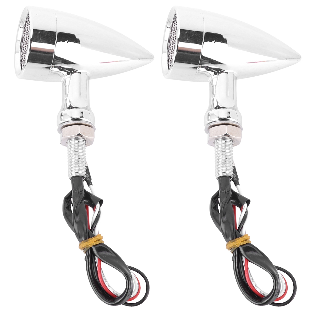1 Paar Led-motorradblinker Mit Gitter Für Yamaha, Honda, Indian