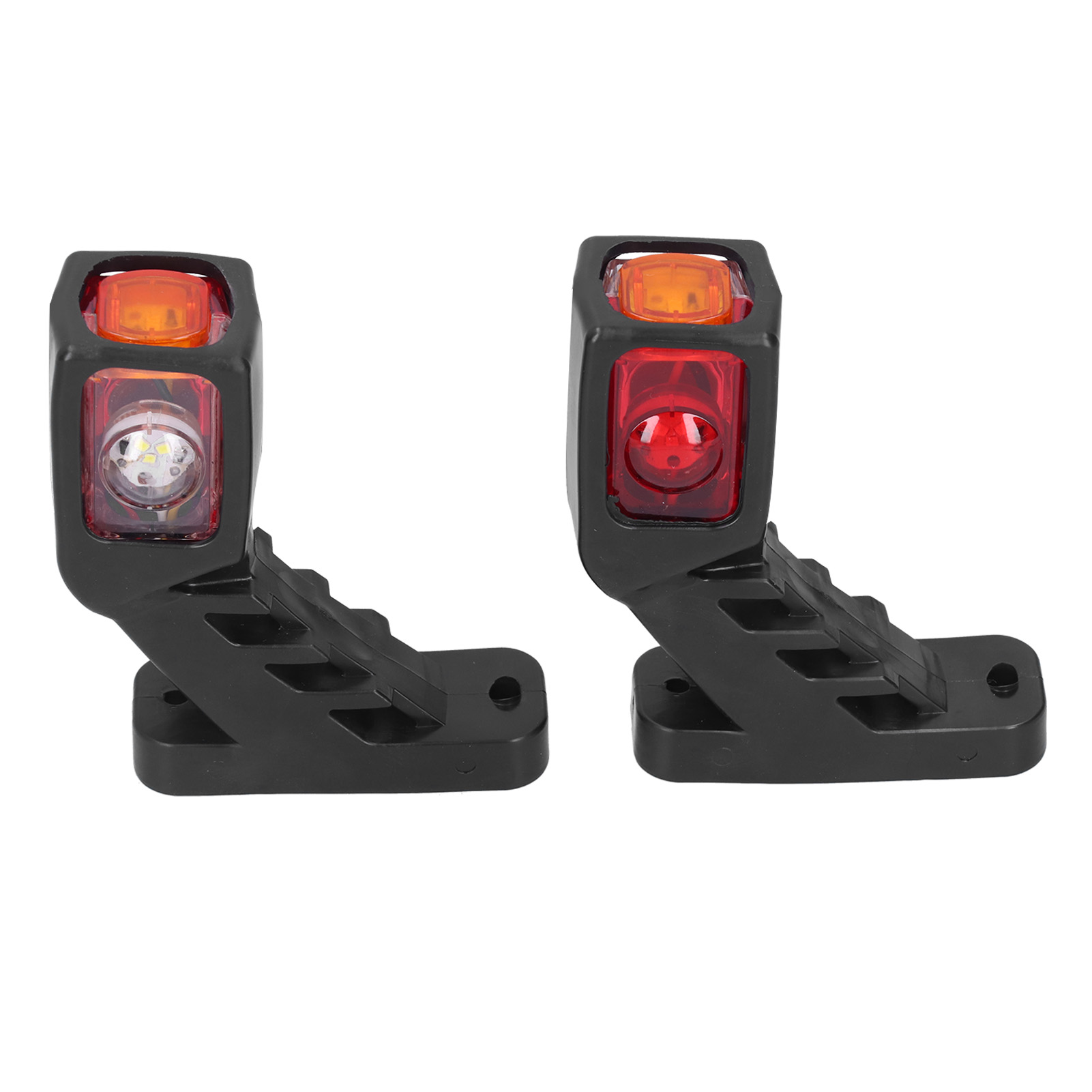 Paar 9-led-seitenmarkierungsleuchten (gelb, Weiß, Rot) Für Lkw Und Anhänger, 12–24 V, Außenbeleuchtung