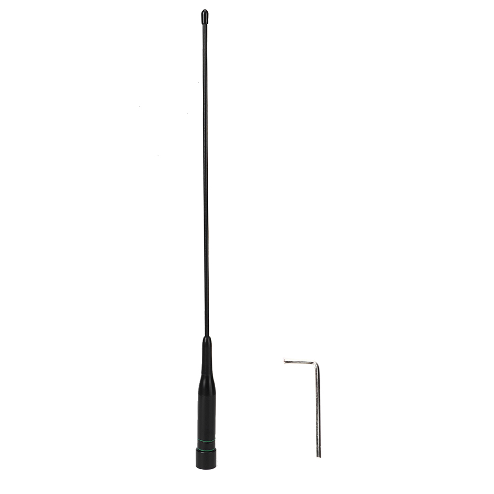 Hochleistungsfähige, Flexible Uv-antenne Mit Zwei Frequenzen (144/430 Mhz) Und Antikollisionsfeder Am Boden Für Autos.