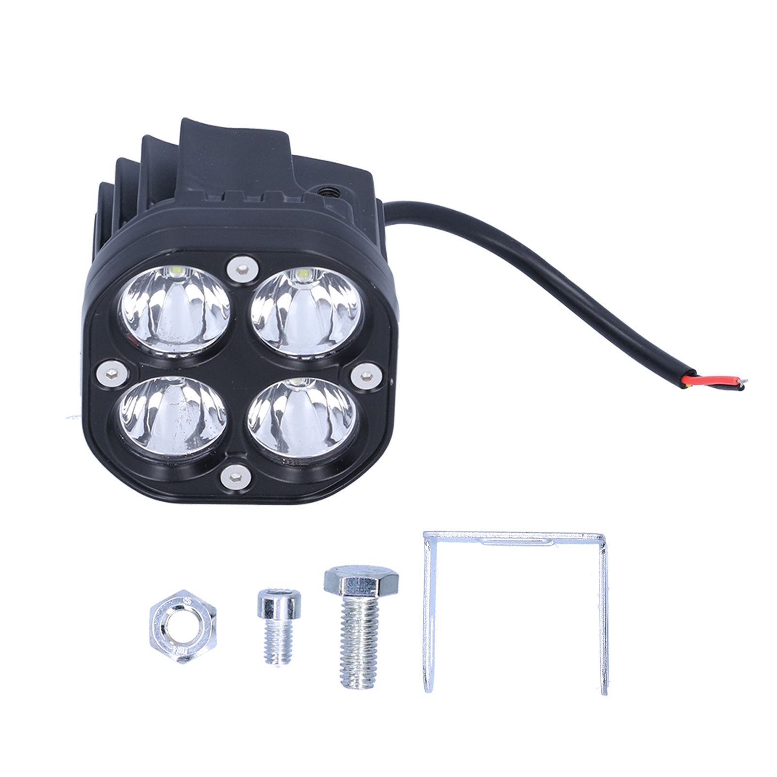 40-w-arbeitsleuchte Mit 4 Leds, 4000 Lm, Ip67 Wasserdicht, Universell Einsetzbar Für Auto, Lkw Und Motorrad, 6000 K Weißes Licht