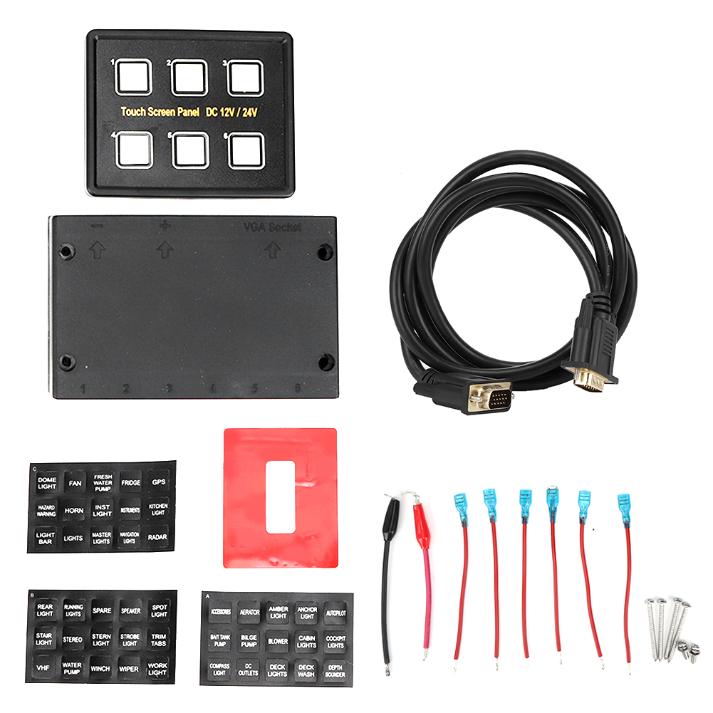 6-fach 12-24v Dc Touchscreen-bedienfeld Für Boote, Wohnwagen, Autos - Intelligente Touchscreen-steuerbox