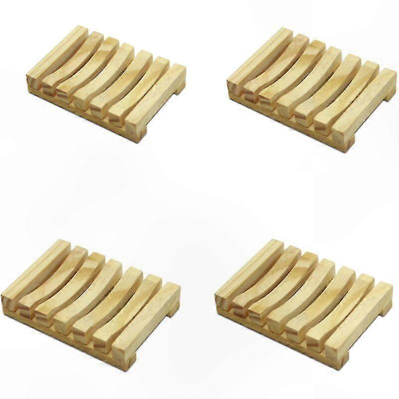 4er-set Seifenschalen Aus Naturmaterial Für Küche Und Bad, Halter 11,5 X 8 X 2,2 Cm Für Seifenstücke