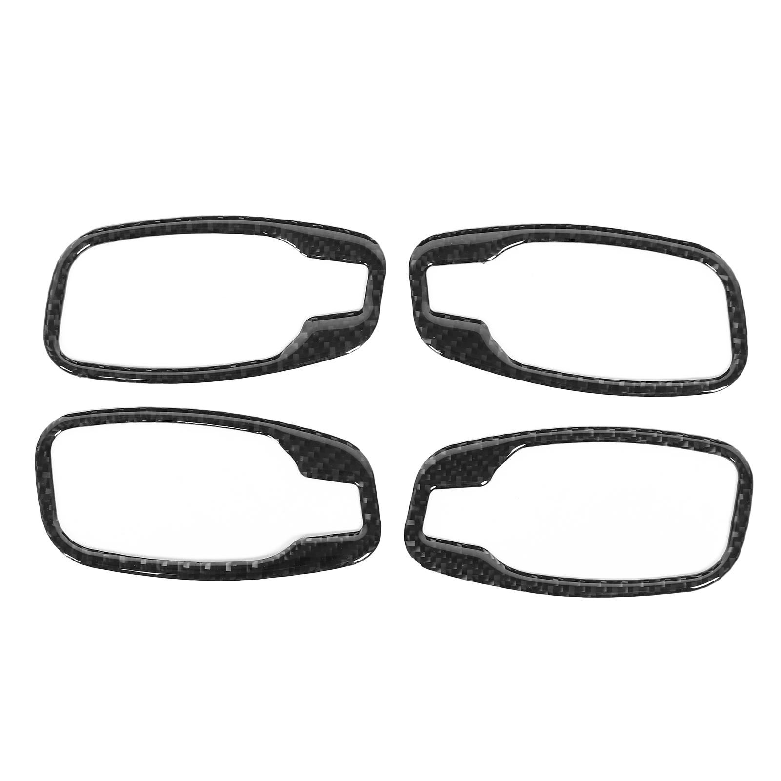 4 Türgriffblenden Aus Weicher Kohlefaser Für Den Innenraum, Kompatibel Mit 5er Bmw E60/e61 (2006–2010)