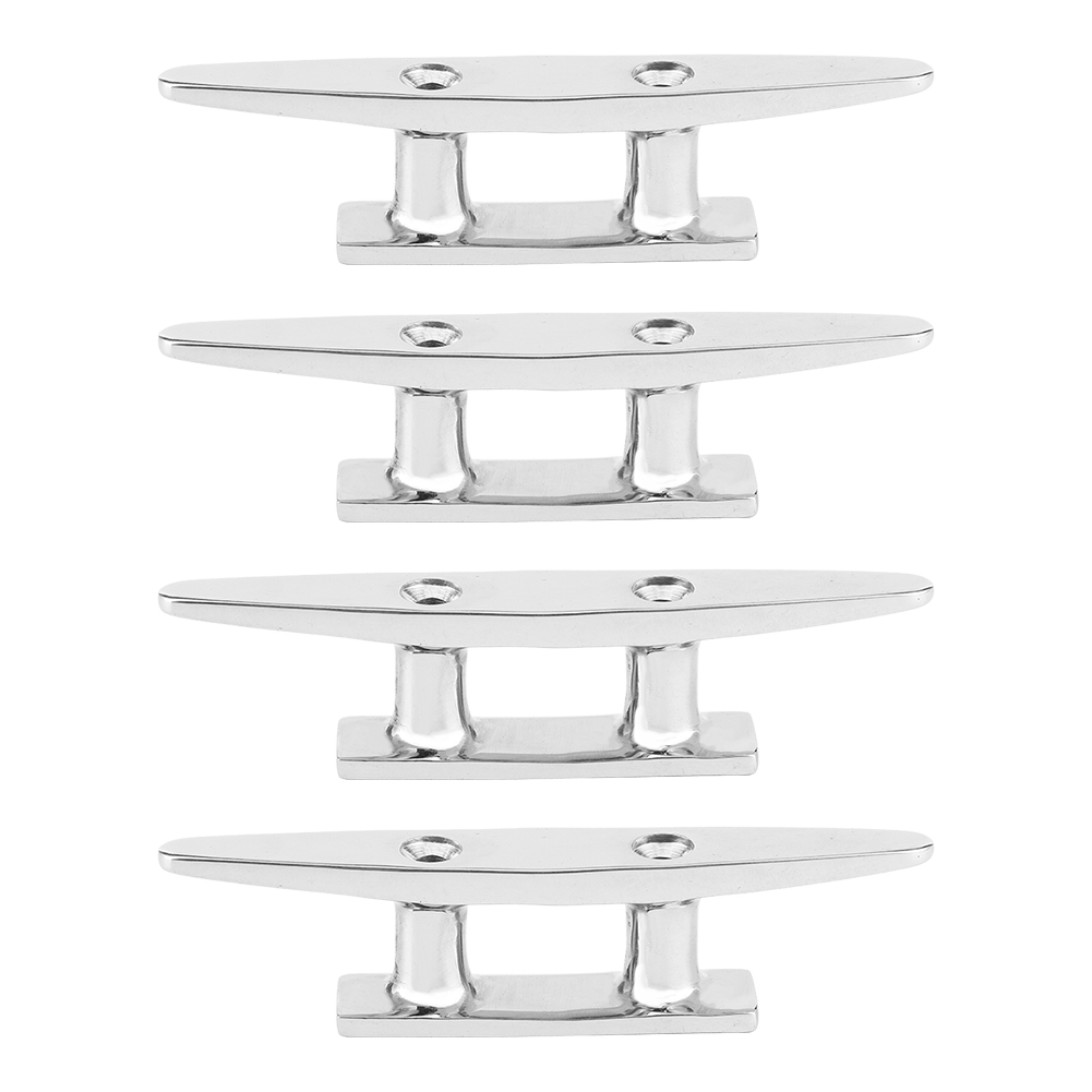 4 Stück 100 Mm/3,9 Zoll Edelstahl-festmacherklampen Für Bootsdeck Und Dock