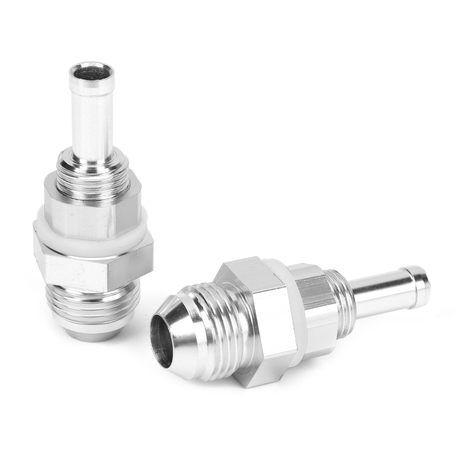 2 An8-3/8 Aluminium-schlauchadapter Für Kraftstoffpumpe, Tankanschluss Für Gummi-, Kunststoff- Oder Nylonleitungen