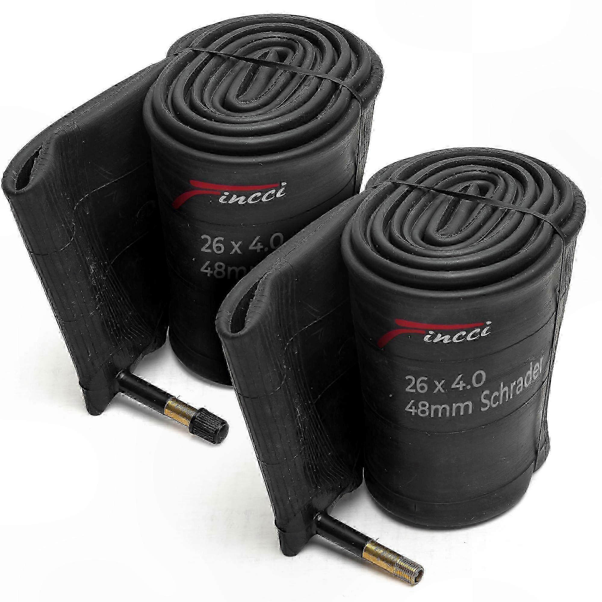 26x4,0-zoll-schlauch Mit 48-mm-schrader-ventil Für E-mountainbikes – 2er-pack Robuste Schläuche Für Fahrräder Mit Breiten Reifen, Kompatibel Mit Fahrrädern Der Größe 2025