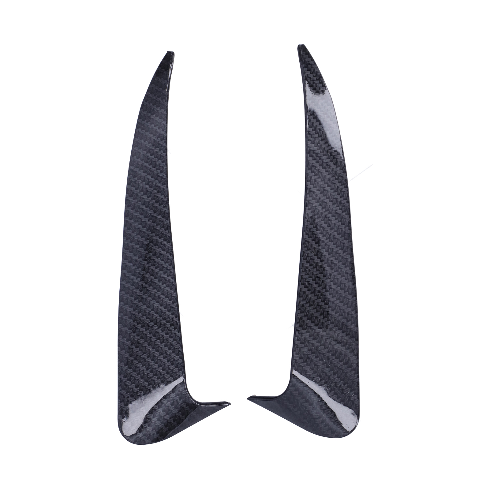 2-teiliger Heckstoßstangenspoiler Canard Seite Links Rechts Kompatibel Mit Mercedes-benz C-klasse W205 C180 C200 (carbonfaser-optik)