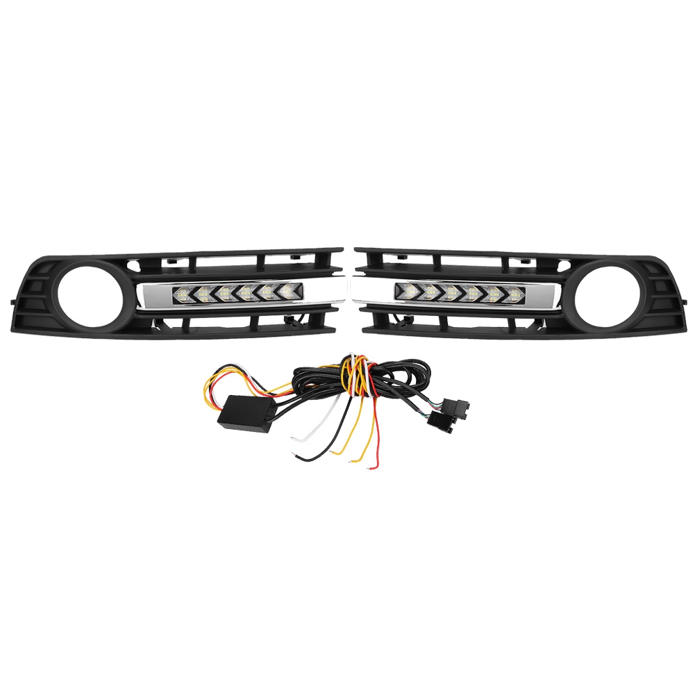 2 Nebelscheinwerfer Mit Blinker Und Tagfahrlicht Für Audi A4 B6 2001-2005 (chrom)
