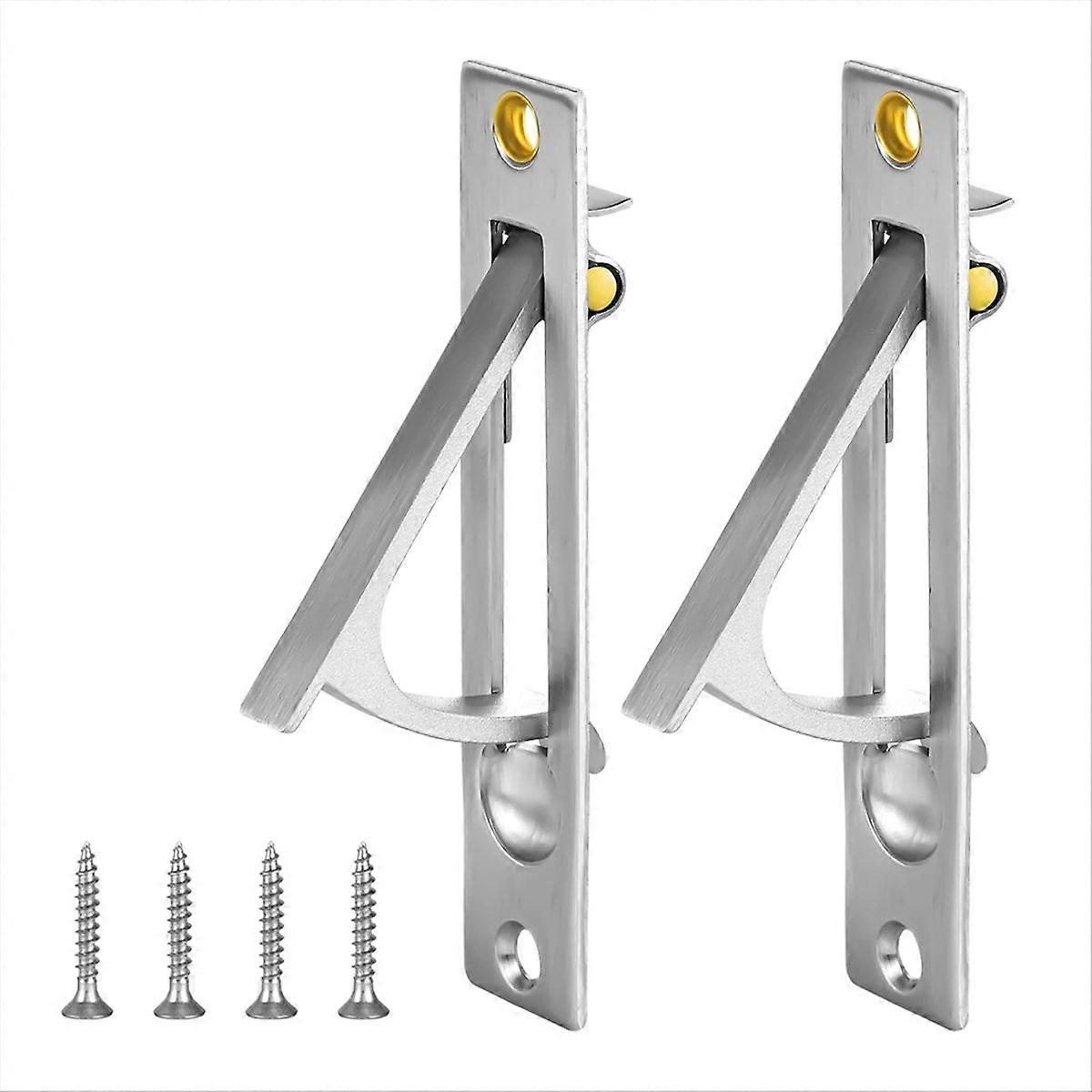 Versenkter Schiebetürgriff, 2er-set Mit Schrauben, Robuster Kantengriff Für Schiebetürflügel, Praktisches Hardware-zubehör.