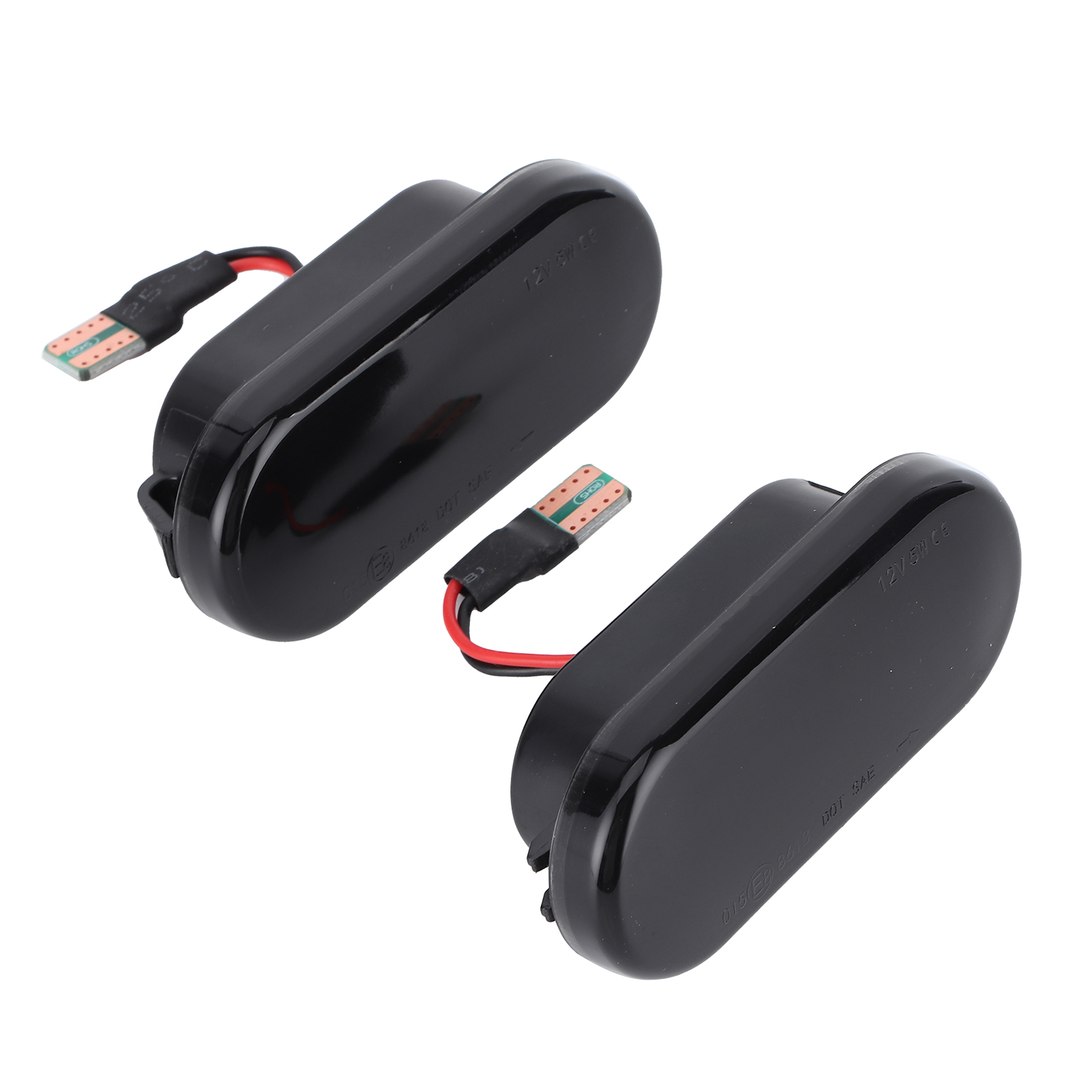 2 Stück Led-seitenmarkierungsleuchten, Blinker Für Autoflügel, Getönte Blinker, Bora-kompatibel