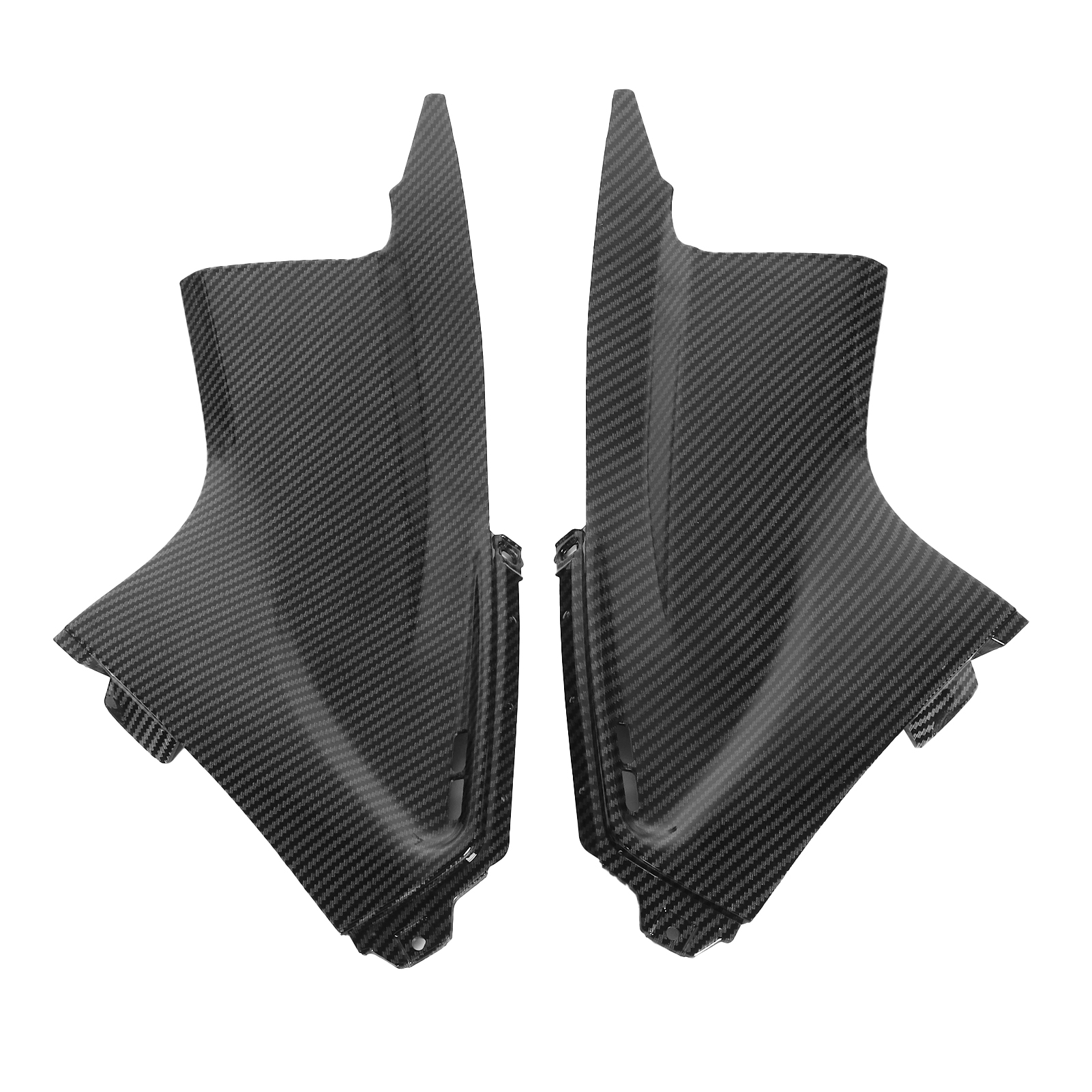 Paar Verkleidungseinsätze Aus Kohlefaser Für Seitliche Lufteinlässe, Kompatibel Mit Yamaha Yzf R6 2003-2005, Sport-stil.