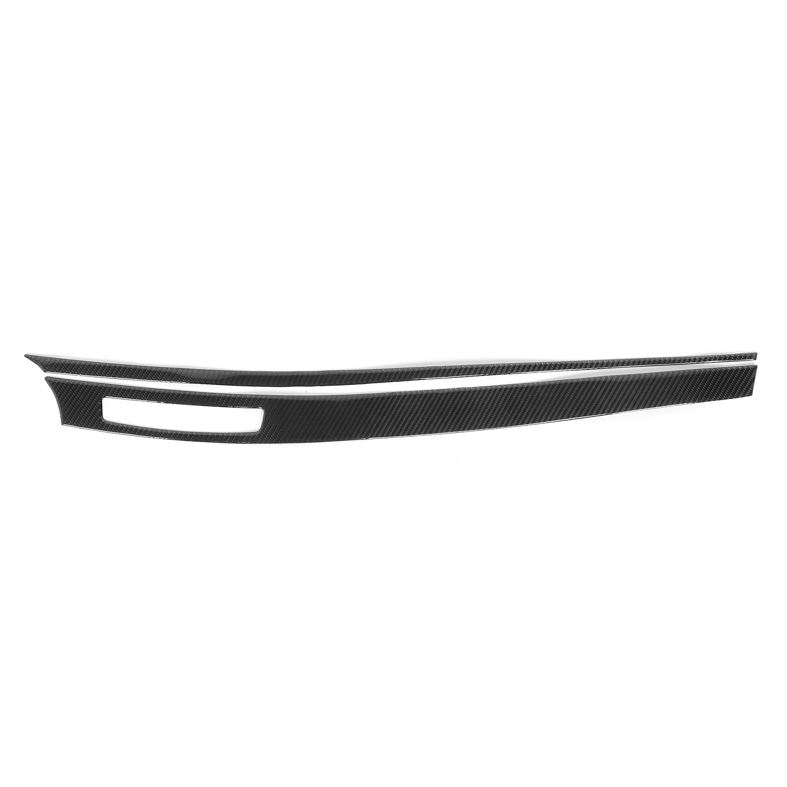 2 Mittelkonsolen-zierteile Aus Kohlefaser Für Mitsubishi Lancer 08-16 Linkslenker