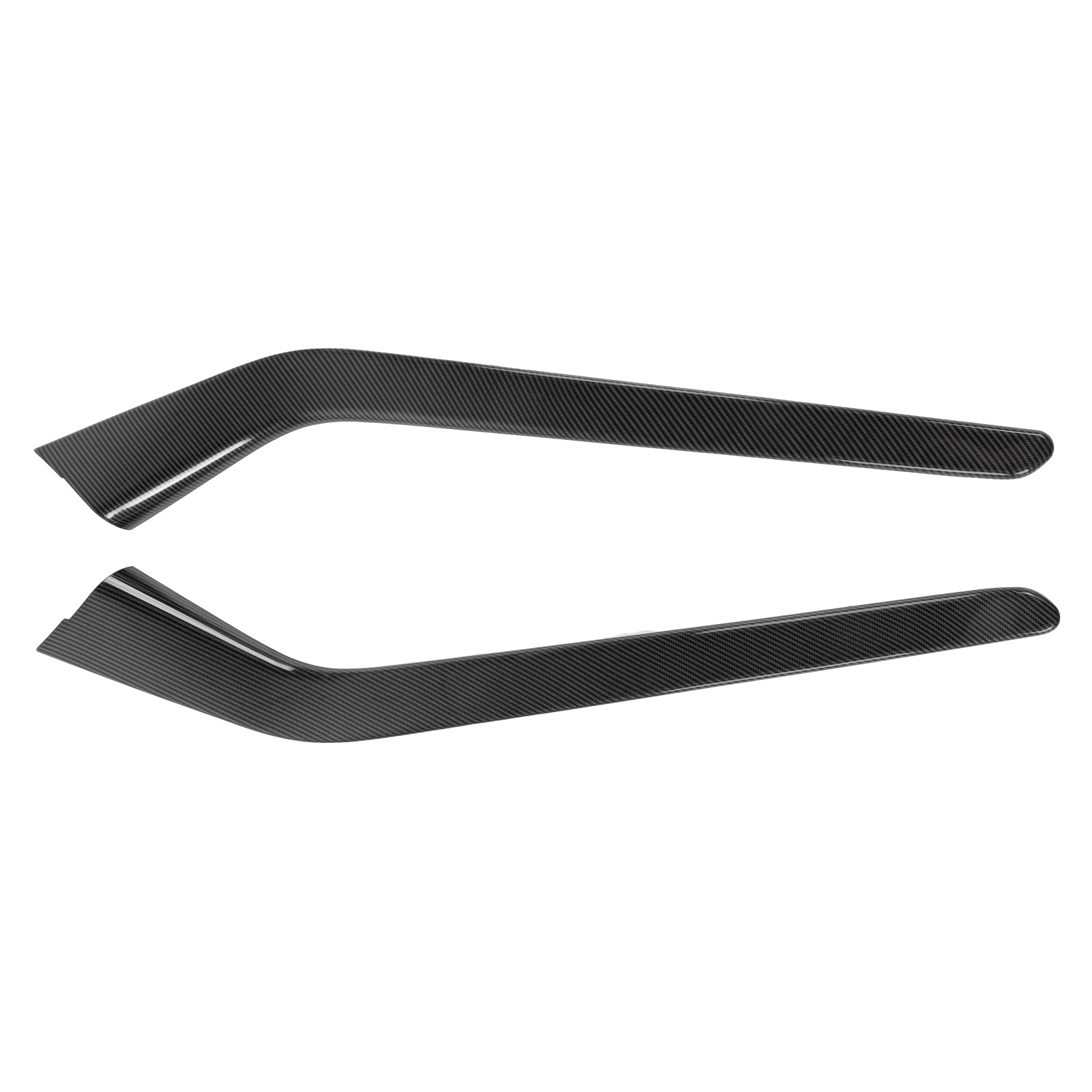 2-teilige Mittelkonsolen-seitenverkleidung In Carbon-optik Für Tesla Model 3 (2019–2021), Interieur-dekoration Aus Kohlefaser