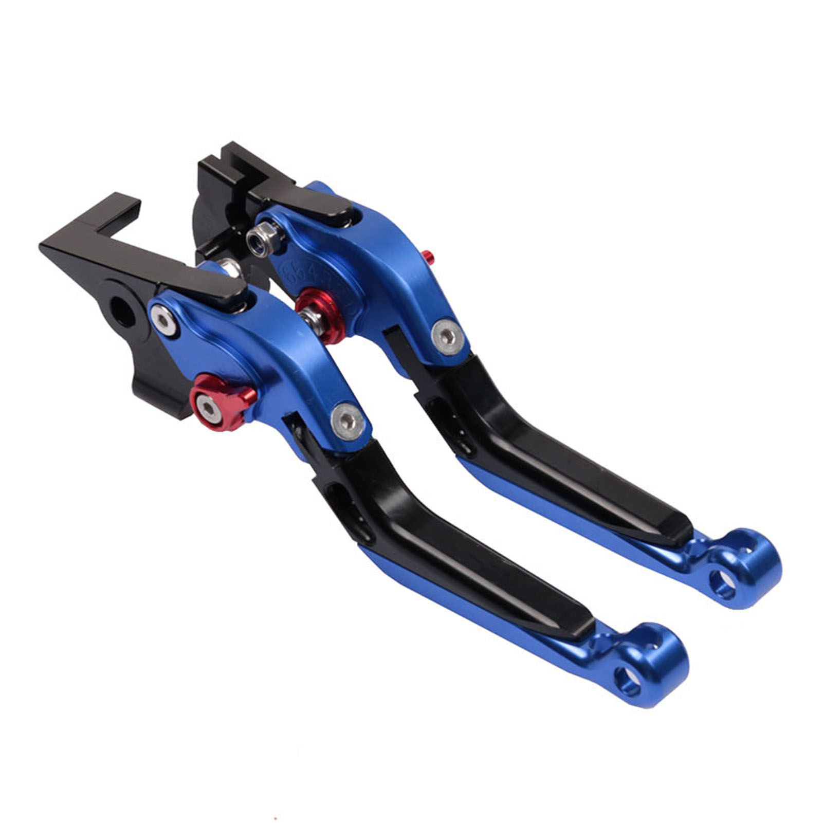 Paar Verstellbare, Klappbare Brems- Und Kupplungshebel, Kompatibel Mit Yamaha Xmax 125, 250, 300 Und 400 (2018–2021), Blau-schwarz, Ohne Logo