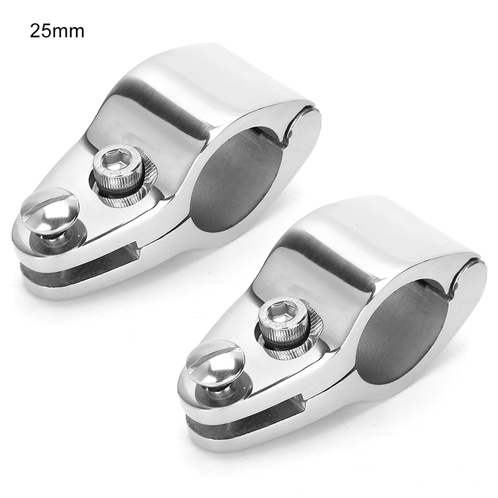 2 Bootsscharniere Aus Edelstahl, Verschiebbarer Oberer Verschluss, Bootsbeschläge 25 Mm
