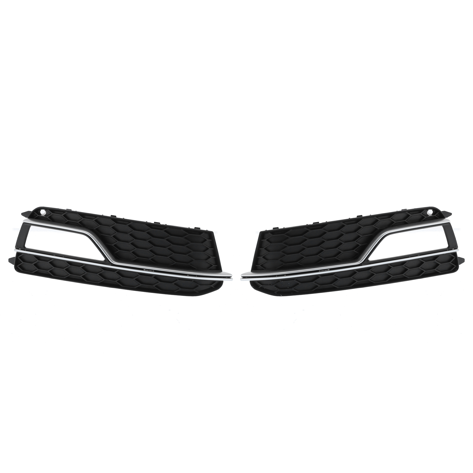 2 Stück Frontgrill Unten 8t0 807 681 M/p Schwarzchrom Kompatibel Mit S5 2013-2016