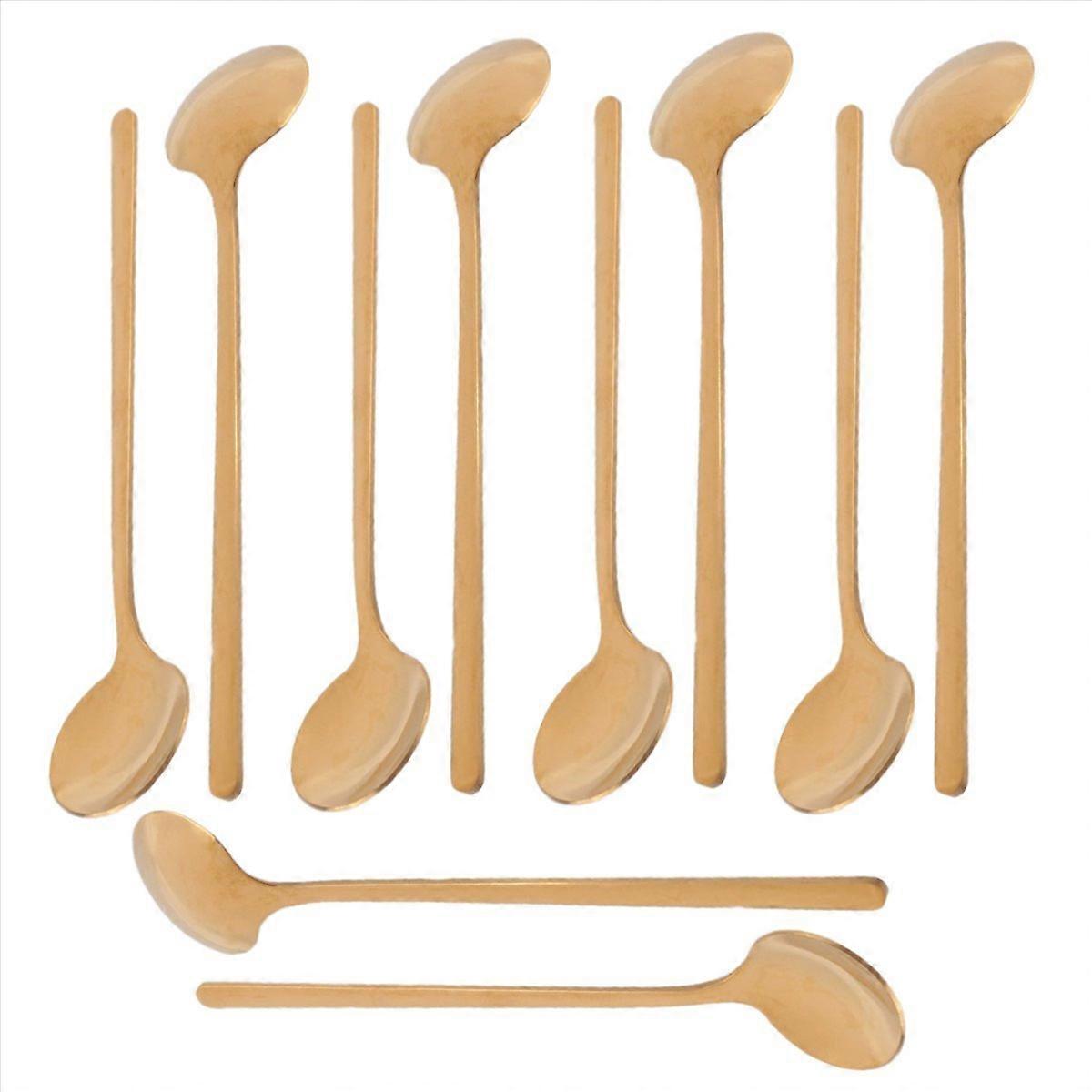 Kaffeelöffel Aus Edelstahl, 10er-set, Für Espresso, Kaffee Und Zucker, Polierte Oberfläche, Korrosionsbeständig, Für Den Täglichen Gebrauch