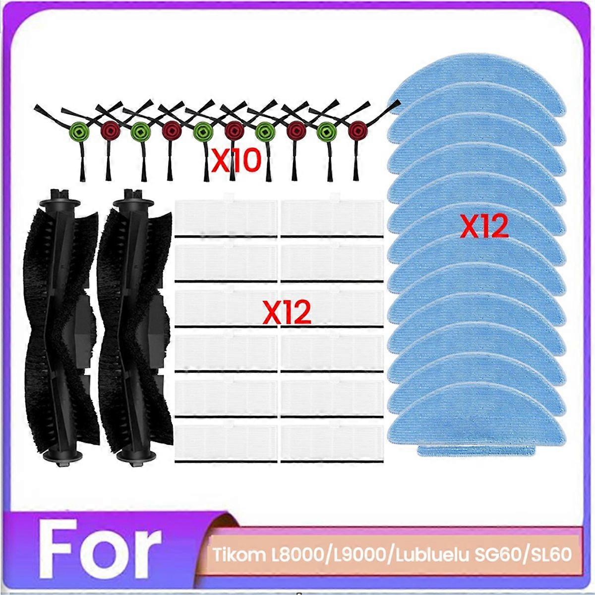 36 Bürstenfilter Für L8000 Und L9000, Kompatible Ersatzteile, Staubsauger-ersatzteilset, Set Mit 36 Filterelementen