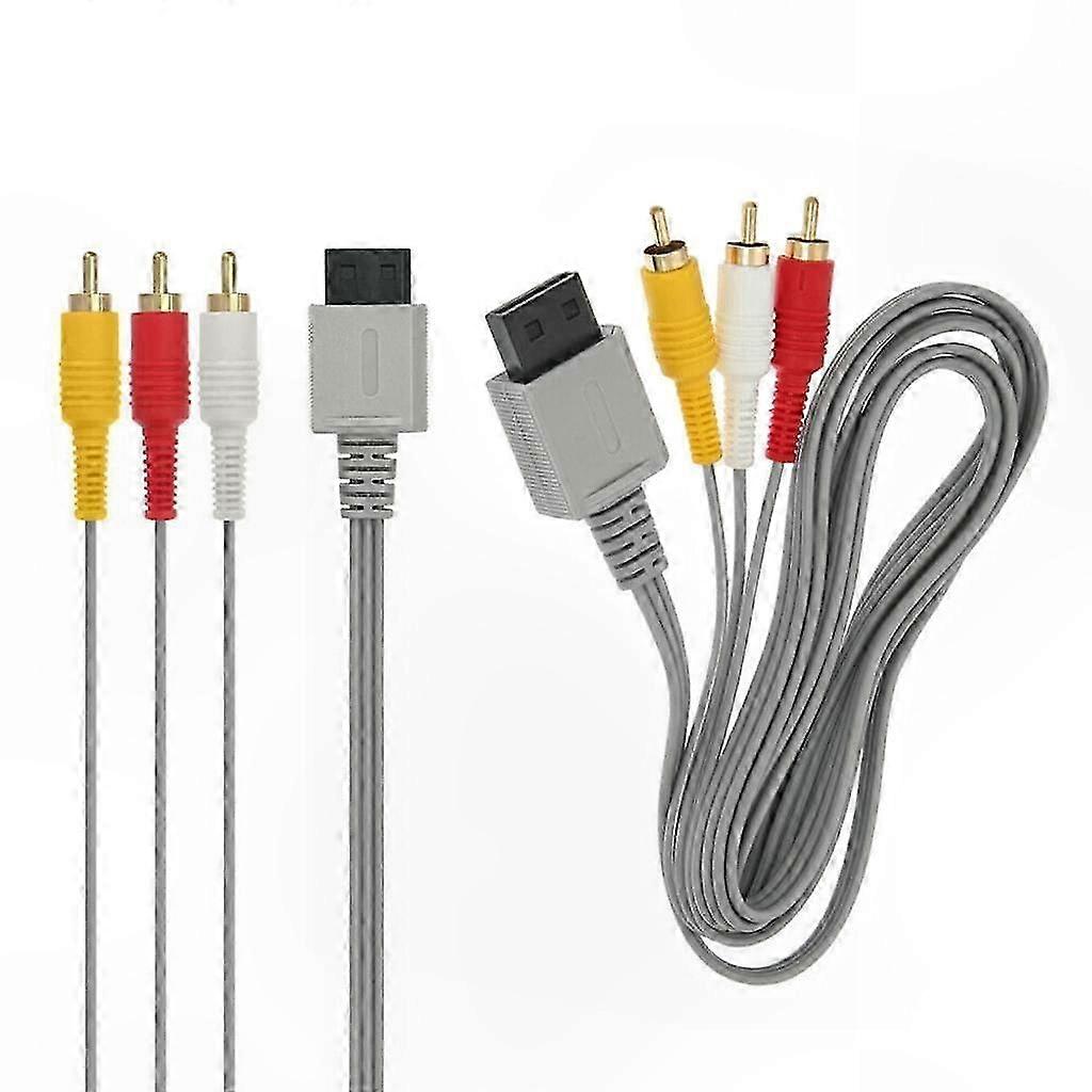 1,8 M Langes Tv-videokabel, Scart-adapter, 3 Rca-anschlüsse Für Spielkonsolen