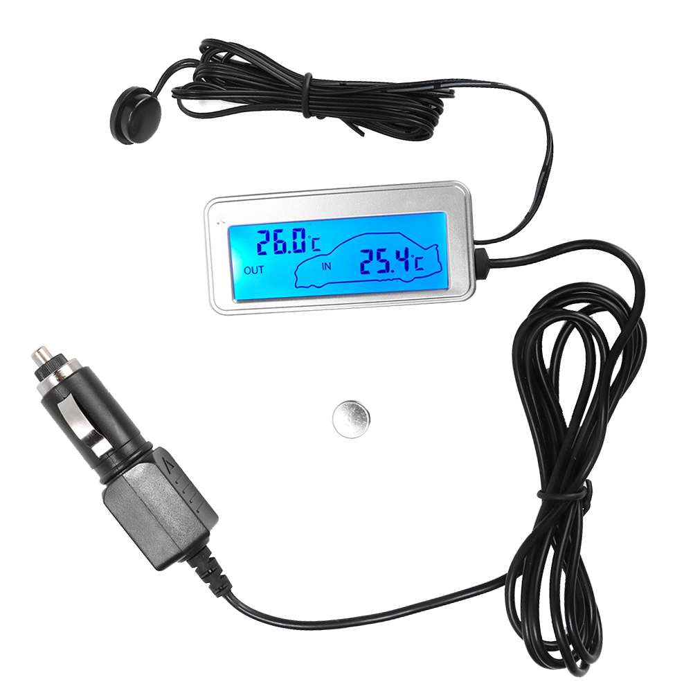 Digitales Autothermometer, 12v Lcd-bildschirm, Hochempfindliche Innen-/außentemperaturmessung