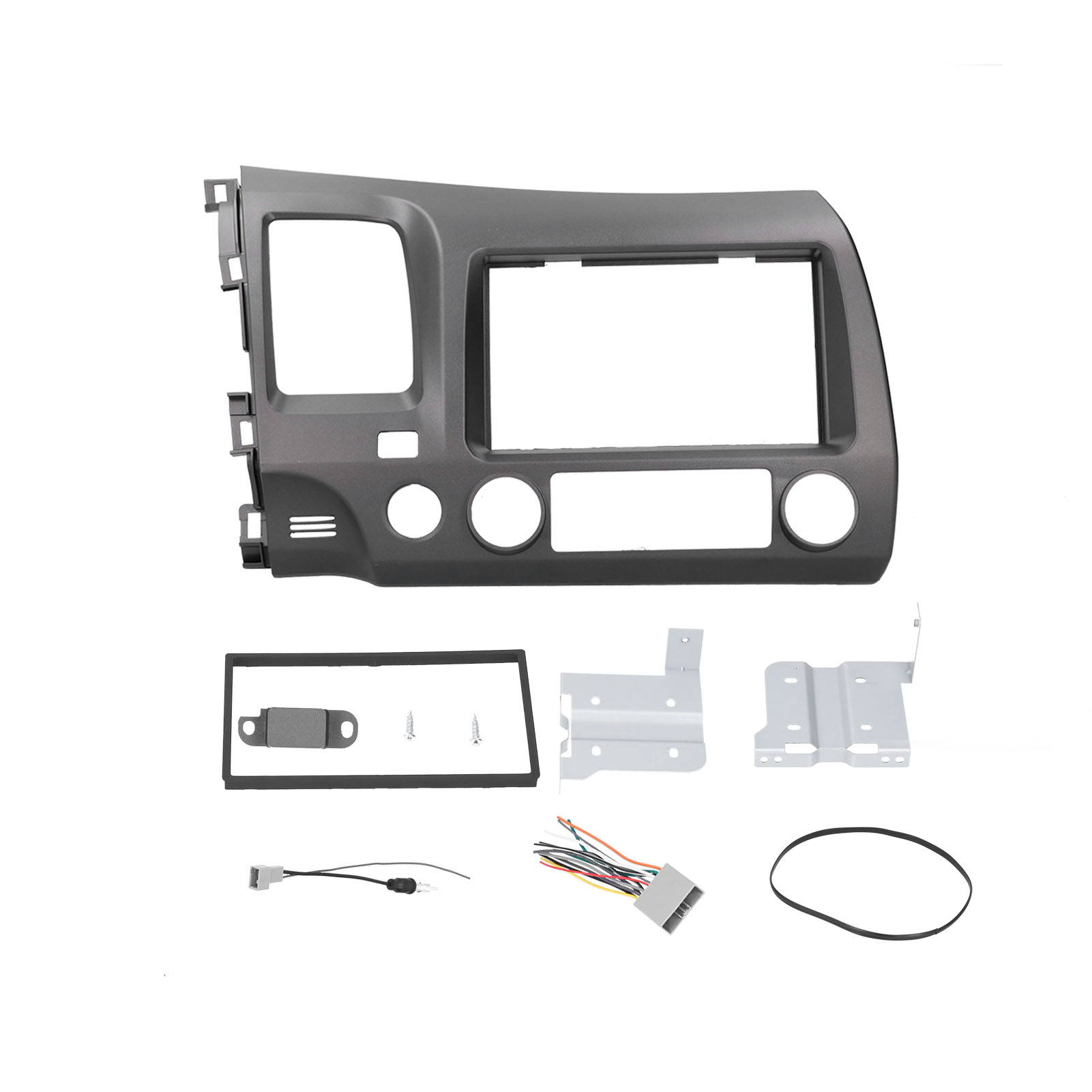 2din-radioeinbausatz Mit Kabelbaum Und Navigationsblende, Kompatibel Mit Honda Civic 2006-2011