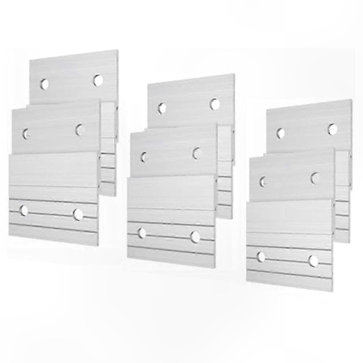 Aluminium-wandhalterungen Für Spiegel, Rahmen Und Kunstwerke - Packung Mit 6 Paar Z-haken, Robuste Wandmontage.