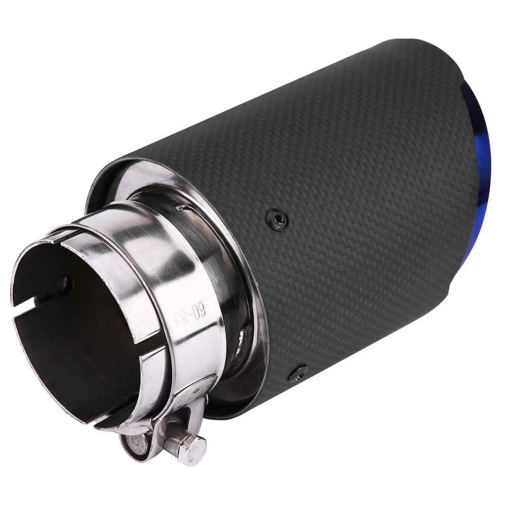 Auspuffendrohr In Matter Carbonfaser-optik Für 63-mm- Und 89-mm-autorohre