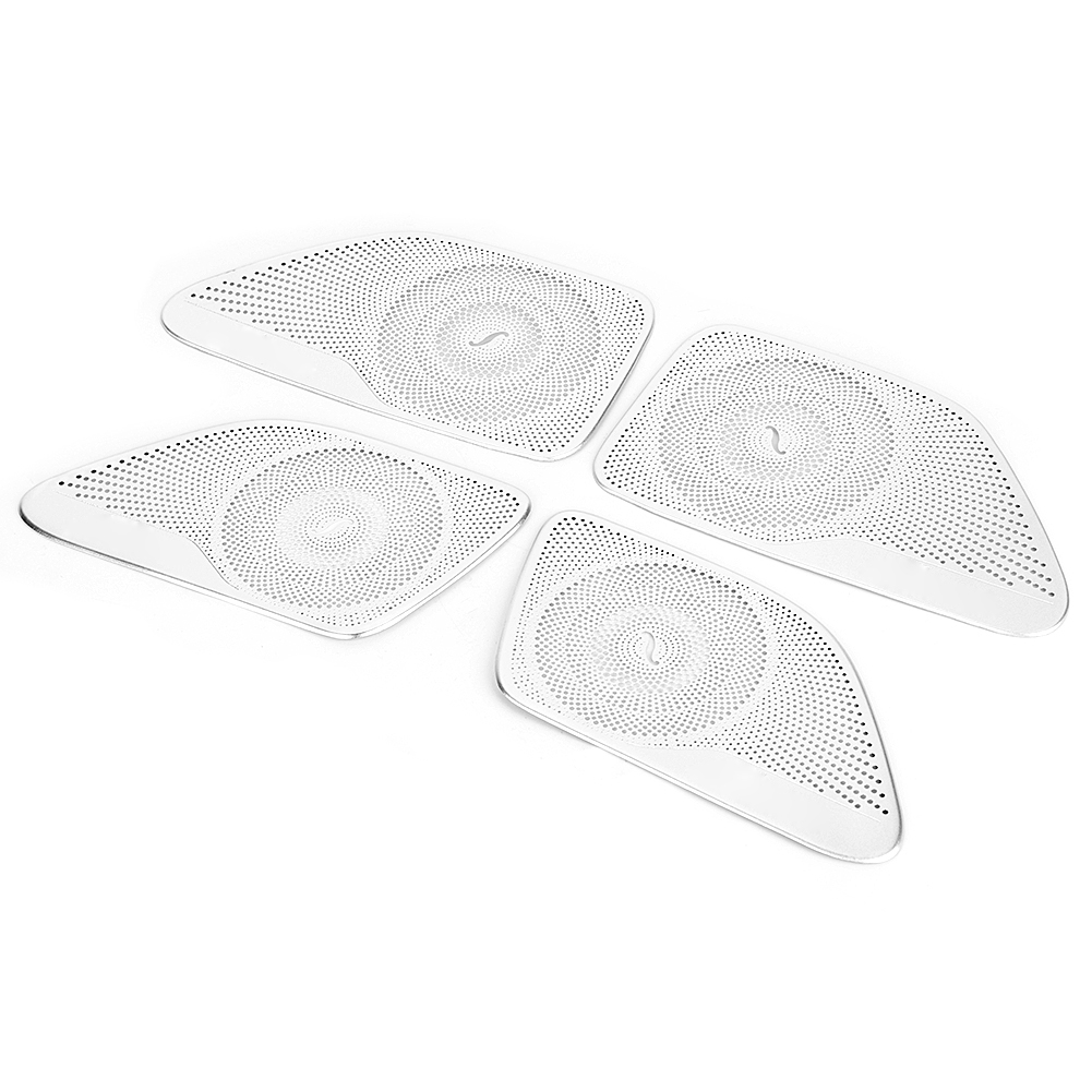 4-teiliges Aluminium-zierleistenset Für Autotürlautsprecher, Kompatibel Mit Mercedes-benz S-klasse W222 2014-2019