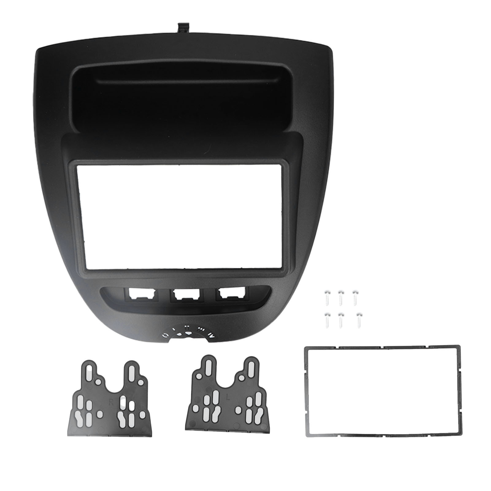 2-din-einbausatz Für Autoradio, Innenraum-modifikationsblende Kompatibel Mit Citroën C1 2005-2014