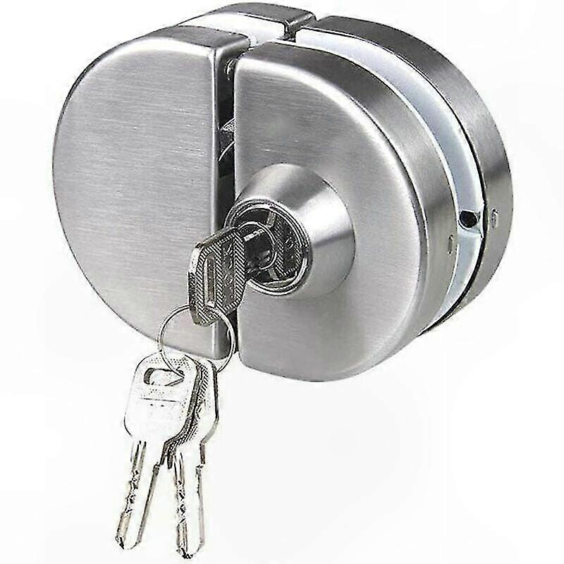 Rahmenloses Glastürschloss Aus Edelstahl 304, Beidseitig Zu Öffnende Haken Für 10–12 Mm Dickes Glas, Doppelseitiges Modell