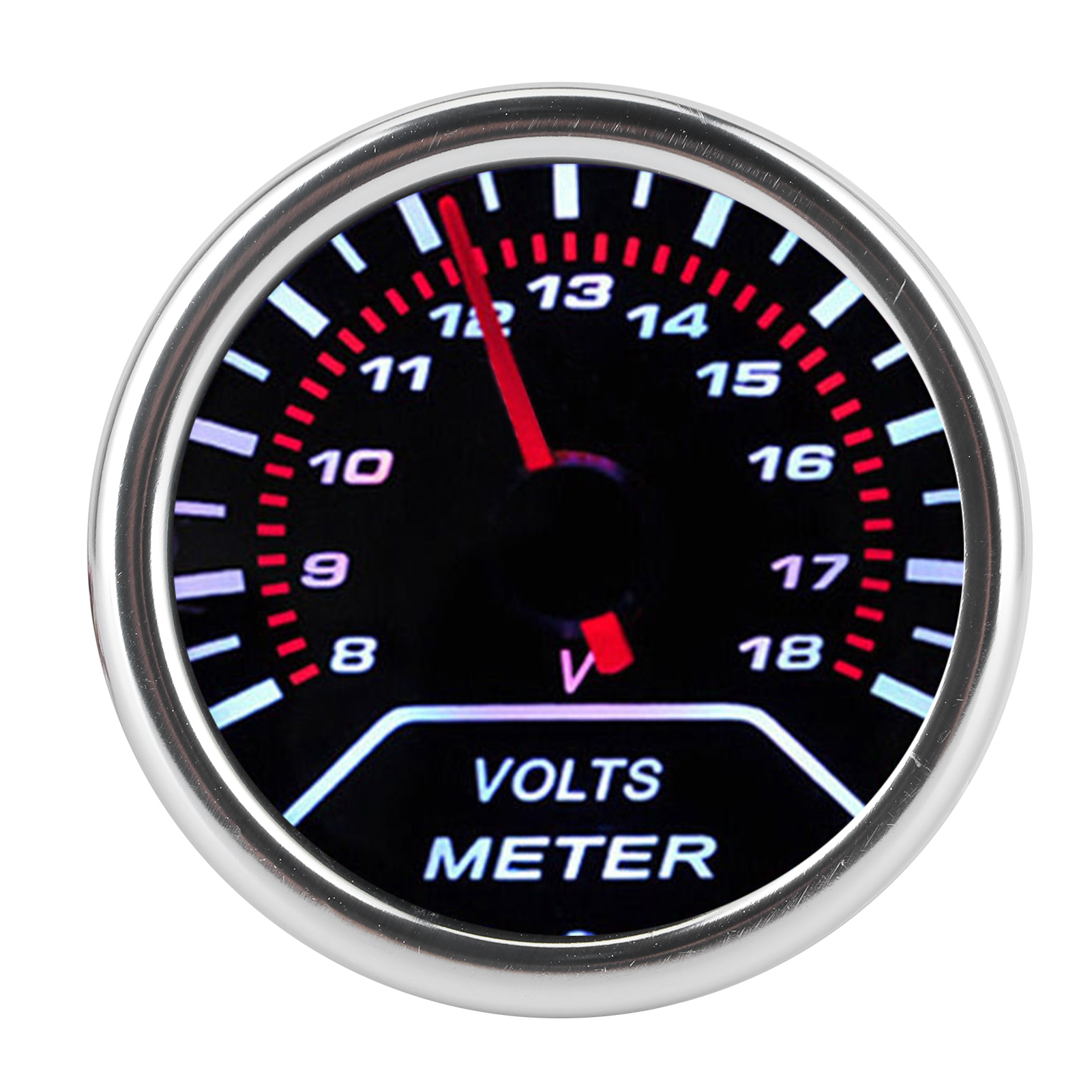 Universelles 52-mm-zeigervoltmeter Zur Spannungsanzeige Für Kfz-armaturenbretter.