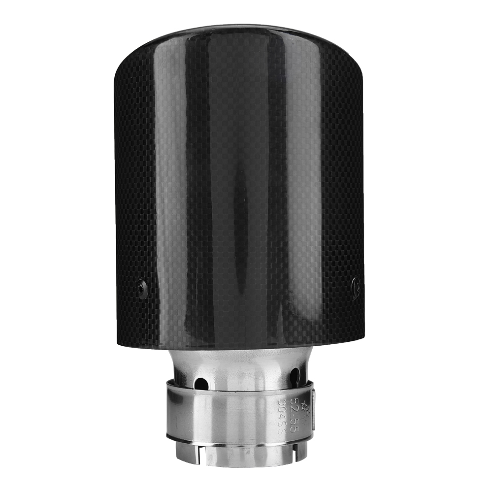 Auspuffendrohr Mit Einem Auslass Im Carbon-stil Für Getunte Fahrzeuge, Durchmesser 54-101 Mm, Endschalldämpfer.