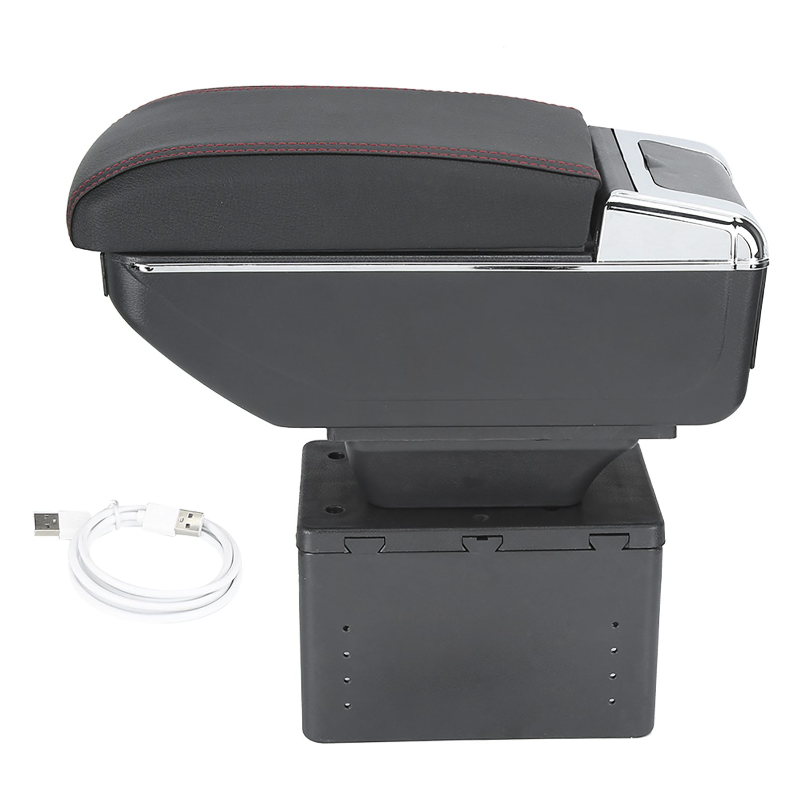 Universelle Aufbewahrungsbox Für Die Mittelkonsole Im Auto, Verstellbare Ablage Mit Usb-anschluss